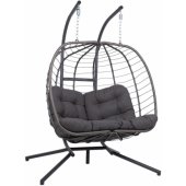 FINSE 2-seater 142x106xH194cm Dark Grey