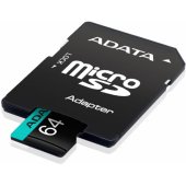 64GB Premier microSDXC UHS-I + adapteris