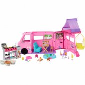 Barbie Barbie Super Adventure Camper Playset, Toy Vehicle with Rooftop