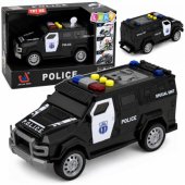 Police Car Special Vehicle Police Car Lights Sounds Black 1:32