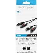 2xRCA - 2xRCA kabelis 2.5m (46018)
