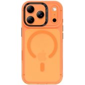 Magnetic Lucid Armor Case iPhone 17 Pro Orange