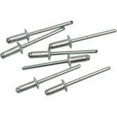 Aluminum rivet set 50pcs, 4.8x8.0 mm.
