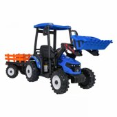 MEGA D68 Tractor Vehicle With Trailer Blue