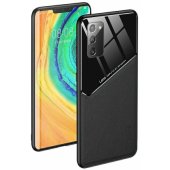 "Lens Leather Back Case iPhone 12 Pro" Black