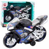 Racing Bike Racer Drive Lights Sounds Black Blue