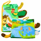 Soft Educational Book Rustling Animals For Babies