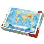 Trefl dėlionė 4000 el. Didysis fizinis pasaulio žemėlapis 45007