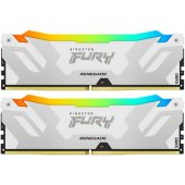 Fury Renegade RGB Baltas 2x16GB DDR5 6400MHz UDIMM KF564C32RWAK2-32