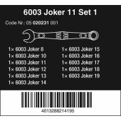 6003 Joker 11 Set 1 Ring Spanner Set