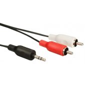 3,5 mm lizdas į 2x RCA 1,5 m