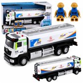 Mėlynas ir baltas metalinis autocisternas su šviesomis ir garsais 1:40