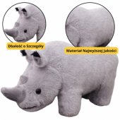 Pliušinis talismanas raganosis, pliušinis žaislas, minkštas žaislas, pilkas, 30cm