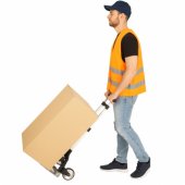 Lengvas sulankstomas aliumininis sandėlio transportavimo vežimėlis 70kg