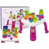 Interactive Educational Table Ball Sorter Slide Pink