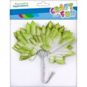 Craft with Fun CF DEKORATYVINĖ VIELINĖ LAPIUKĖ 4CM 12SZT žalia 12/ 960
