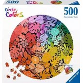 500 dalių dėlionė Circle of Colours – tropinė, apvali