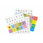 LeanToys Magnetic Puzzle Book English Alphabet Pictures