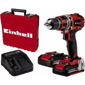 Einhell Cordless Drill TE-CD 18/ 50 Li BL, 18V (red/ black, 2x Li-Ion ba
