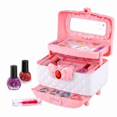 Beauty Set for Makeup and Nails Cosmetics Case for Kids