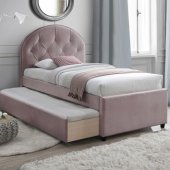 LARA 90x200cm with two mattresses HARMONY UNO Mauve Rose
