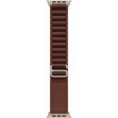 49mm Burgundy Alpine Loop Natural Titanium Finish Medium