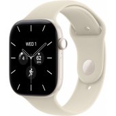 Watch Series 12 Cellular 46mm Pearl White Ceramic/ Sand Band S/ M