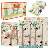 Foldable Double-Sided Foam Educational Crawling Mat – Pandas (180x150c