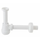 Bidet bottle trap without waste 1 1/ 4"x32, white