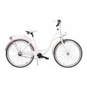 City Lux 26" 2023 balta/ rožinė