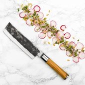 Japoniško plieno daržovių peilis Olive 17.5cm