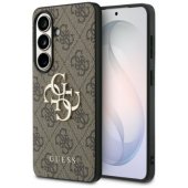 PU 4G metalinis dėklas su logotipu Galaxy S26, rudas