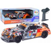 RC Remote Control Car 1:18 Rubber Wheels Drift Orange