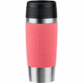 Emsa TRAVEL MUG Classic termopuodelis (koralų spalvos / nerūdijantysis plienas, 0,36 litro)