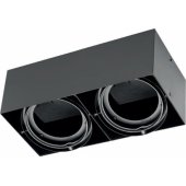 GTV ceiling lamp PIREO N double IP20 ceiling spotlight BLACK