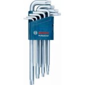 Bosch Professional TORX L formos raktų rinkinys Professional, 9 dalių, atsuktuvas