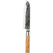 Japoniškas Santoku plieno peilis Olive 18cm