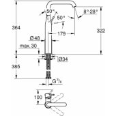 Essence Basin mixer 1/ 2″ XL-Size 32901GN1
