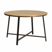 Edamistabas galds SANCIA D120xH76cm, ozols/ bruns