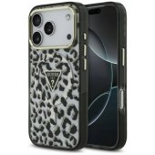 Leopard Glitter MagSafe Case iPhone 17 Pro Black