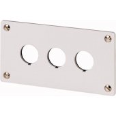 Eaton flush mount faceplate 3-hole 22mm M22-E3 (216