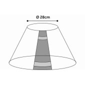Pooperacinis antkaklis „CAPO“ su lipukais 28 cm 503006