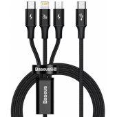 CAMLT-SC01 USB Type C į USB-C/ Lightning/ micro USB 1.5 m Juodas