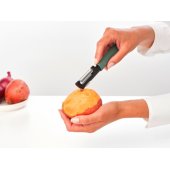 TASTY+ pasukamasis daržovių skustukas ir citrusinių vaisių žievelės tarkavimo įrankis, eglės žalia
