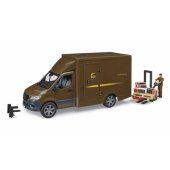MB Sprinter UPS with driver and accessories, model vehicle (bro