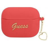 GUAPLSCHSR Silicone Case for Airpods Pro Red