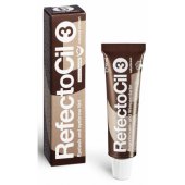 Blakstienų ir antakių dažai 3 Natural Brown 15ml