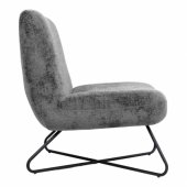 Slipper chair FARICA dark grey