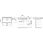 Meda 800x460 mm White