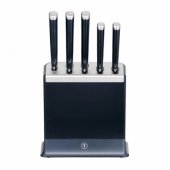 EverSharp 5-pc Knife Set and Knife Block w/ Integrated Sharpe